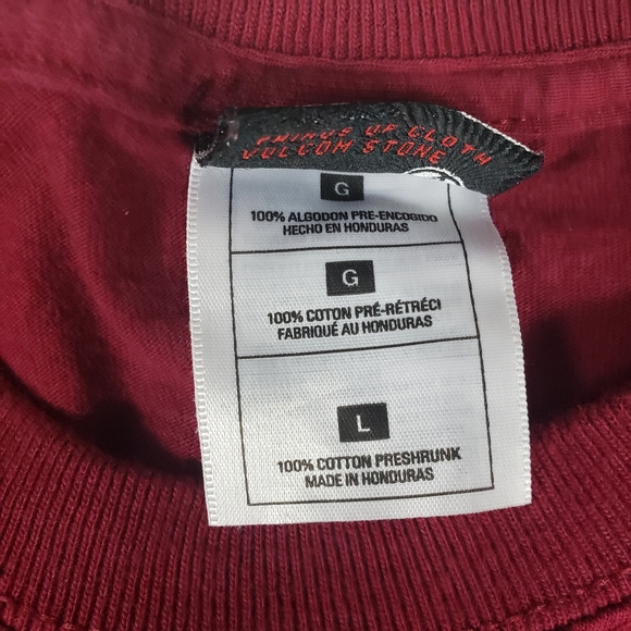 VOLCOM MEN T-SHIRT SIZE LARGE RED WINE - Picture 10 of 13
